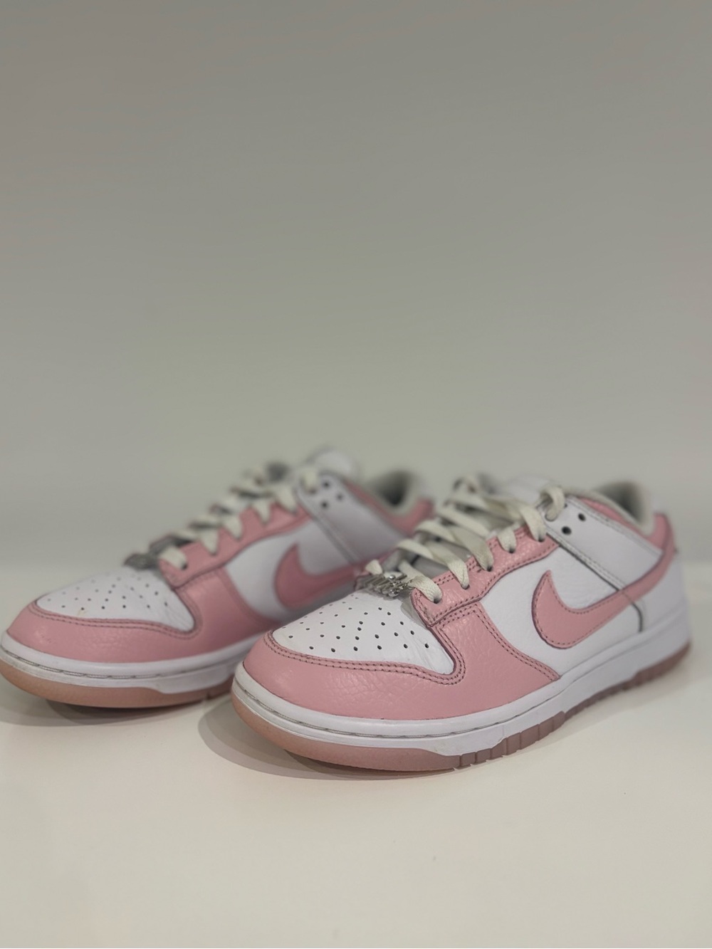 Nike Dunk Low White Pink Pastel Sneakers Women 7.5 (No Box)